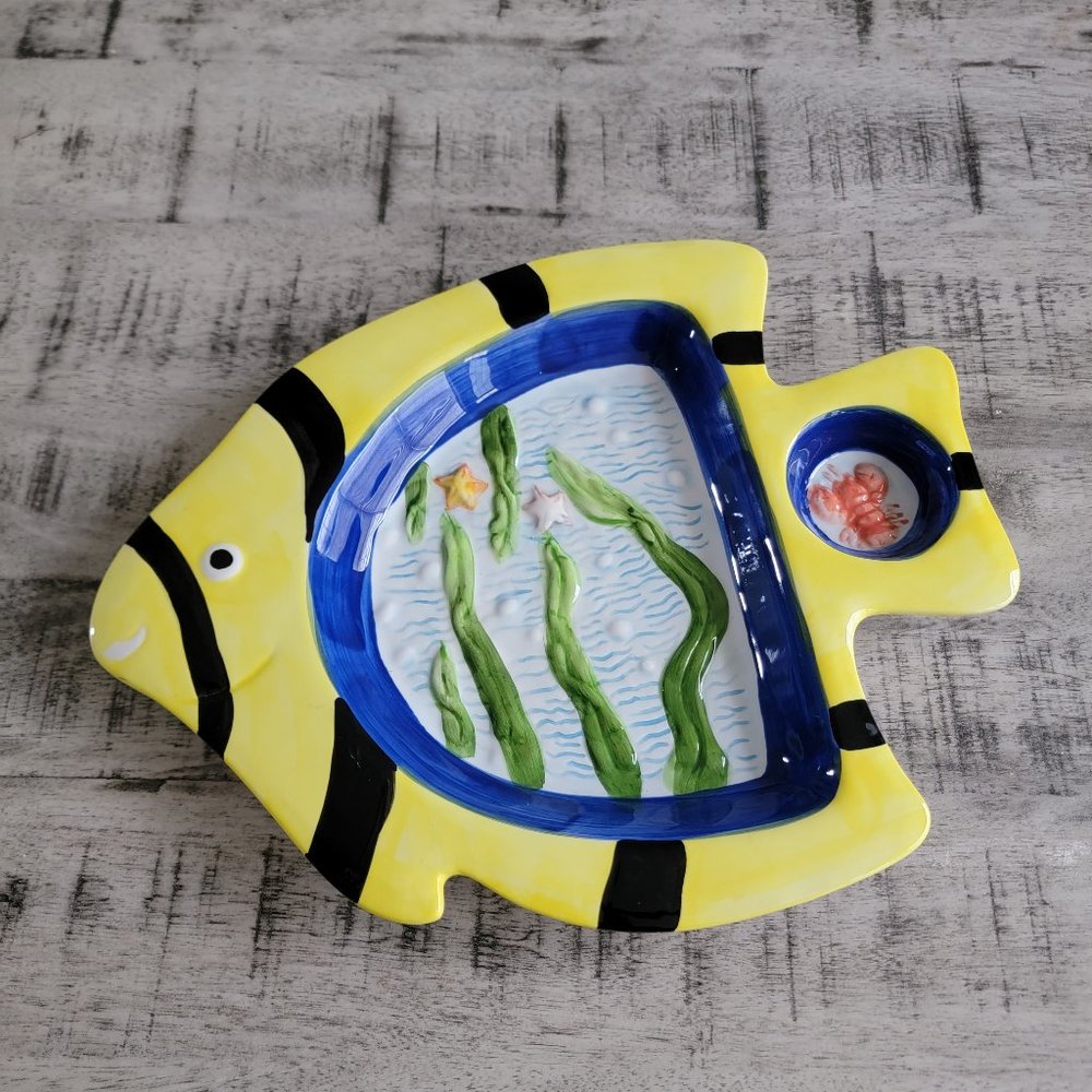 Home Essentials Tropical Fish Design Decorative Platter